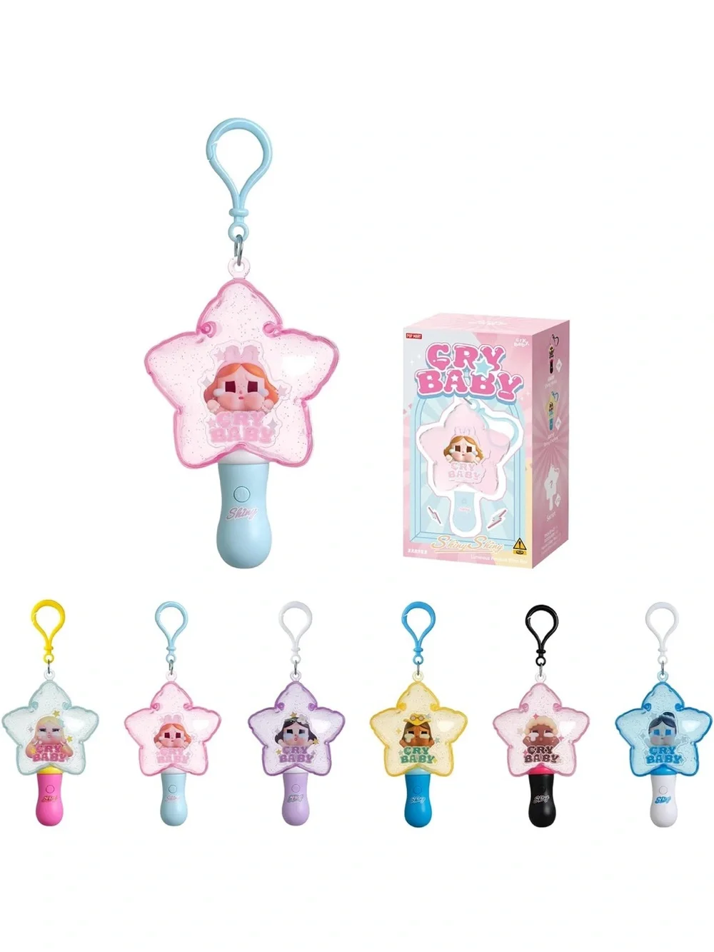 POP MART Crybaby Shiny Shiny Luminous Blind Box - Pink